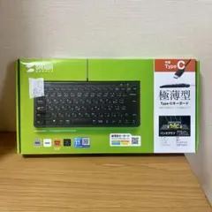 美品 サンワサプライ USB タイプC スリムキーボード SKB-SL32CBK
