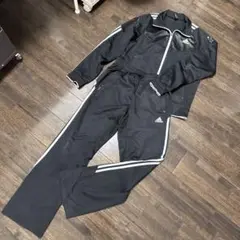 adidas ブラック ウォームアップウェア セット