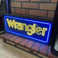 希少 レア wrangler ラングラー 看板 ディスプレイ 照明 希少 レア wrangler ラングラー 看板 ディスプレイ 照明 - メルカリ