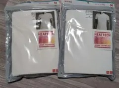 ユニクロ HEATTECK クールネックT(半袖) ２枚セット