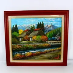 絵画　沢健　油彩10号　信濃の清流 　風景画　真筆証明書付 絵画 沢健 油彩10号 信濃の清流 風景画 真筆証明書付 - メルカリ