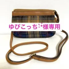 キンロックアンダーソン　 タータンチェックショルダーバッグ