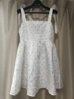 RETRO GIRL購入⭐︎ems exciteホワイトドット柄キャミソール