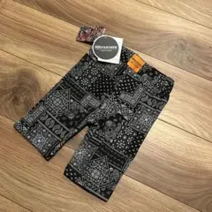 新品 タグ付き ルルモーメント レギンス ペイズリー柄 サイクリングパンツ110