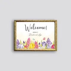 【ウェルカムボード】新居に飾れる♡幸福のお花畑