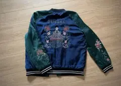 【大人気】ZARA スカジャン　梨花着用モデル　鳳凰刺繍　グリーン　Sサイズ 大人気】ZARA スカジャン 梨花着用モデル 鳳凰刺繍 グリーン S