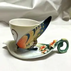 ★FRANZ 虎燕尾蝶　カップ＆ソーサー