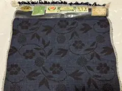 着物 反物 本場結城紬織 紺色 藍色