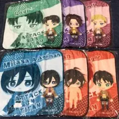 進撃の巨人 ハンドタオル 6点セット
