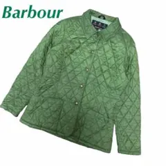 Barbour キルティングジャケット ライナー グリーン 薄手ナイロン