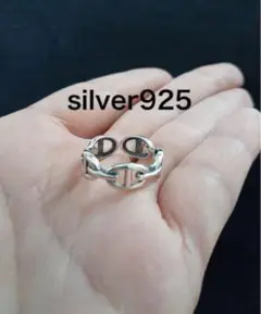 新品 アンカーチェーン silver 925 シルバーリング925 ペアリング