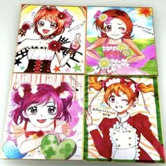 プリキュア 手描き色紙　ファンアート