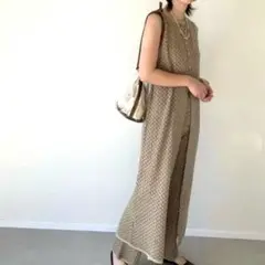 【美品】アクリルジャガードジレ y/m×misato