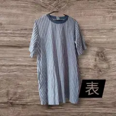 C'est bien ストライプ レディース半袖ワンピース M