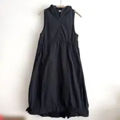 ZARAキッズ　ノースリーブフード付きワンピース　黒　152