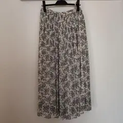 UNIQLO 花柄プリーツロングスカート XXL