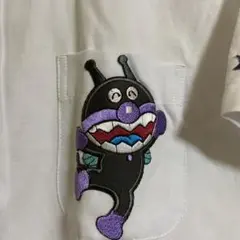 バイキンマン　ボタンダウンシャツ