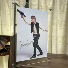 ハリソン・フォード直筆サイン入り2Lサイズ写真‥Harrison Ford セール中…ハリソン・フォード直筆サイン入り2Lサイズ写真‥今そこ