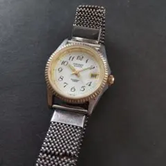 ジャンク品【ORIENT／オリエント】Quartz　腕時計レディース　伸縮ベルト