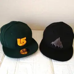 BURTON キャップ 2点セット ダークグリーン＆ブラック