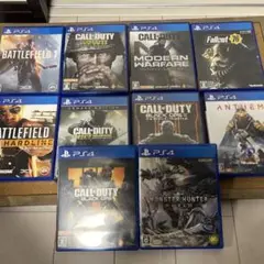 PS4ゲームセット（バトルフィールド、CODなど）