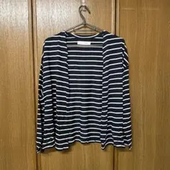 只今、お値下げ中！未使用品 アズールバイマウジー ボーダーカーディガン Mサイズ