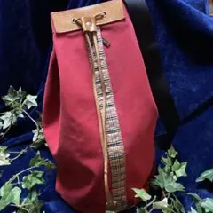 希少!Burberry バーバリー ボクサーリュックバッグ レッド 即購入OK!