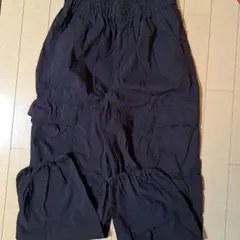 ユニクロ　カーゴパンツ 黒　160