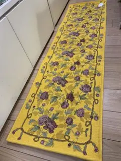 シェニールキッチンマット50×180cmイエロー