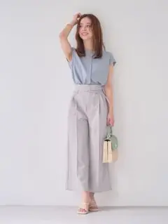 【新品未使用タグ付き】コヒナ COHINA クロスタックワイドパンツ