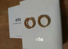 ☆ete エテ ループイヤリング イエローゴールド