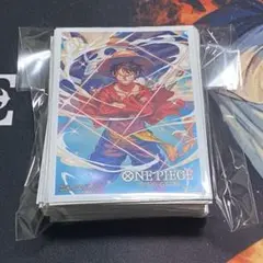 ワンピースカード　スリーブ　ルフィ　70枚　中古