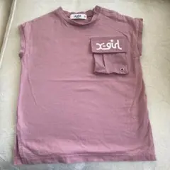 x-girl ポケット付き Tシャツ 90