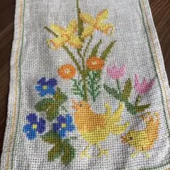 スウェーデン製 ヴィンテージ 刺繍入り プレースマット ハンドメイド　インテリア