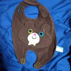 クマの刺繍スタイ　中古　よだれかけ　くま　熊