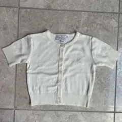 極美品♡agnes b アニエスべー 4ans 半袖ニットカーディガン
