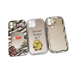 iPhone12、ミラーケース 3点セット