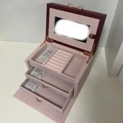 Francfranc バイカラージュエリーボックス ピンク