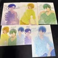 集合 メッセージ入り描き下ろしポストカードセット　5枚組 Free! 前売券特典