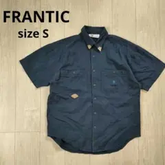 FRANTIC 半袖シャツ 紺 S メンズ トップス ネイビー オーストラリア製
