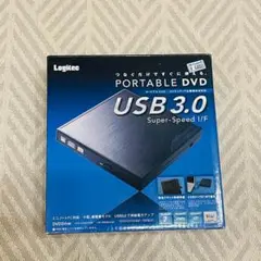 ロジテック LOGITEC USB3.0接続 ポータブルDVDドライブ ブラック
