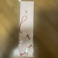 ウサギモチーフの携帯ストラップ
