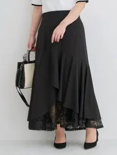 Re-J＆SUPURE 3L レース切り替えラッフルスカート