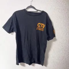 トゥエンティーフォー CTU ロゴTシャツ 半袖 ブラック 綿100%