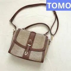TOMO しまむら スクエア2way ショルダーバッグ ハンドバッグ 夏