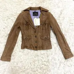 ✨美品✨ グレースコンチネンタル 革ジャン ラムレザー 加工レザー シボ