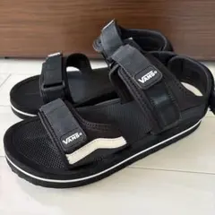 美品　VANS ブラック サンダル ストラップ付き