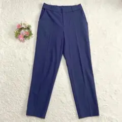 裏起毛★ 【エニィシス】 テーパードパンツ (M) オンワード樫山 ネイビー