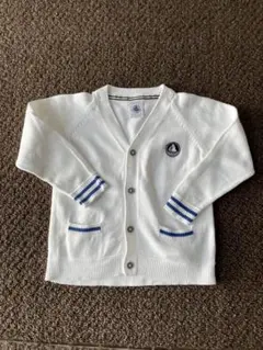 PETIT BATEAU プチバトー　ホワイト カーディガン 18m 81cm