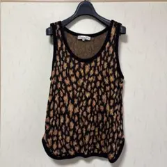 Christian Dior レオパード柄 タンクトップ M